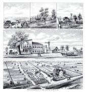 J.D. Owen Ranch and Residence, Woodville Hotel, John Cowing, John W. Elrod, Joseph Vossler, H.F. Turner, Tulare County 1892